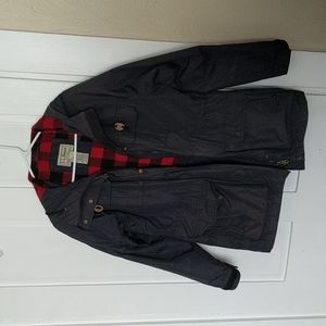 LL Bean Small Buffalo Plaid Wool-lined Jacket